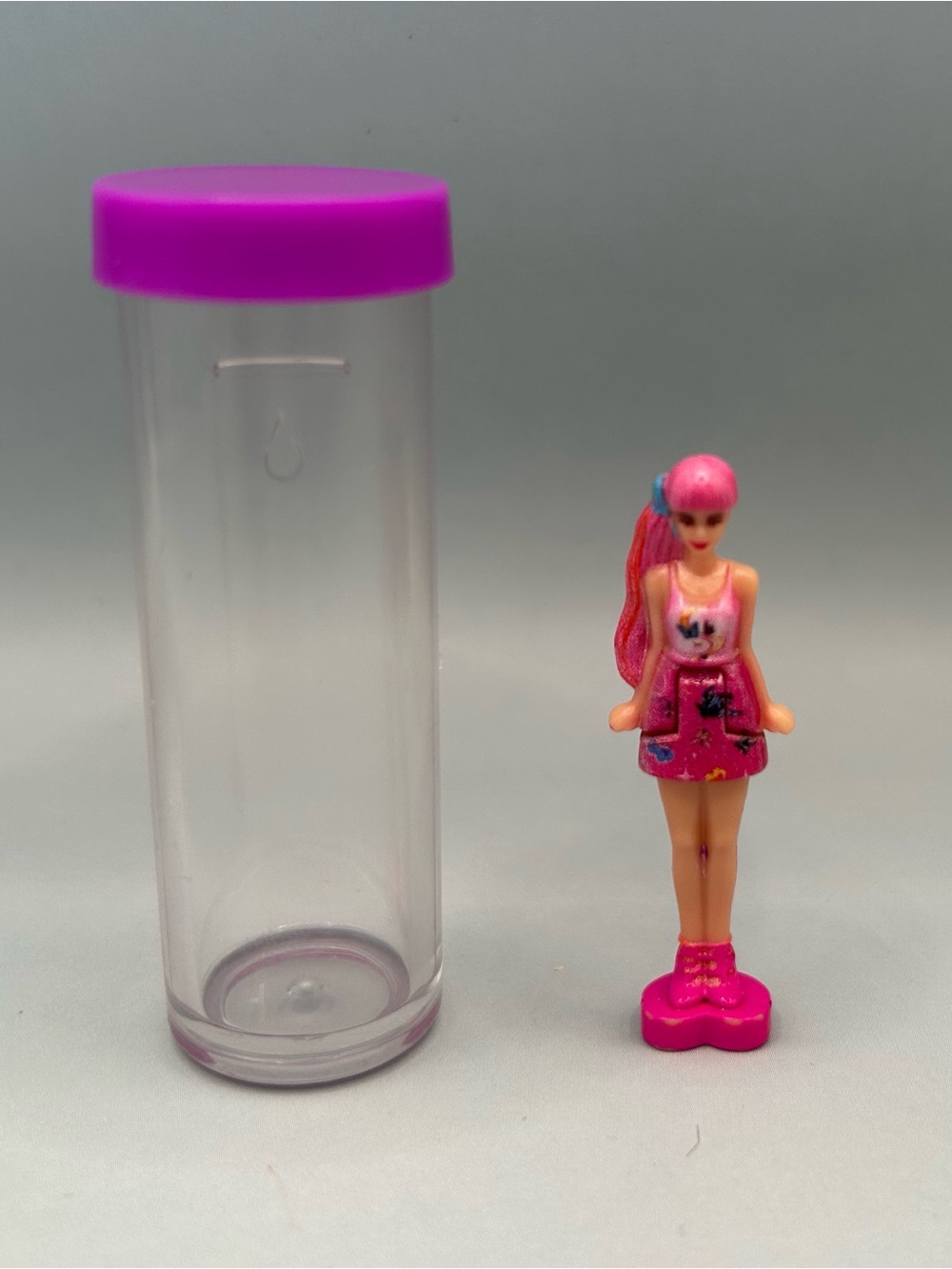 Mini Barbie Barbieland Color Reveal Pink 1.5” Doll With Tube